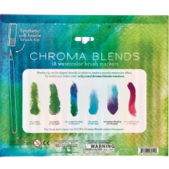 Ooly Brush Markers 18 pcs, Chroma Blends - Watercolor