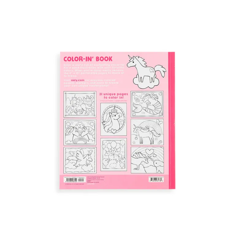 Ooly Coloring Book, Enchanting Unicorns