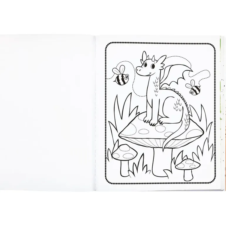 Ooly Coloring Book, Knights & Dragons