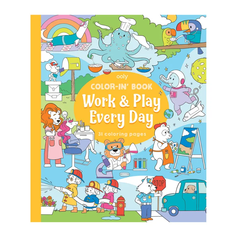 Ooly Coloring Book – Work and Play