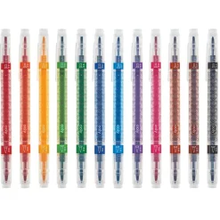 Ooly Duo Calligraphy, 12 Double-Ended Calligraphy Pens