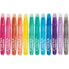 Ooly Gel Colour Crayons, Set of 12 – Rainbow Sparkle Watercolor Metallic
