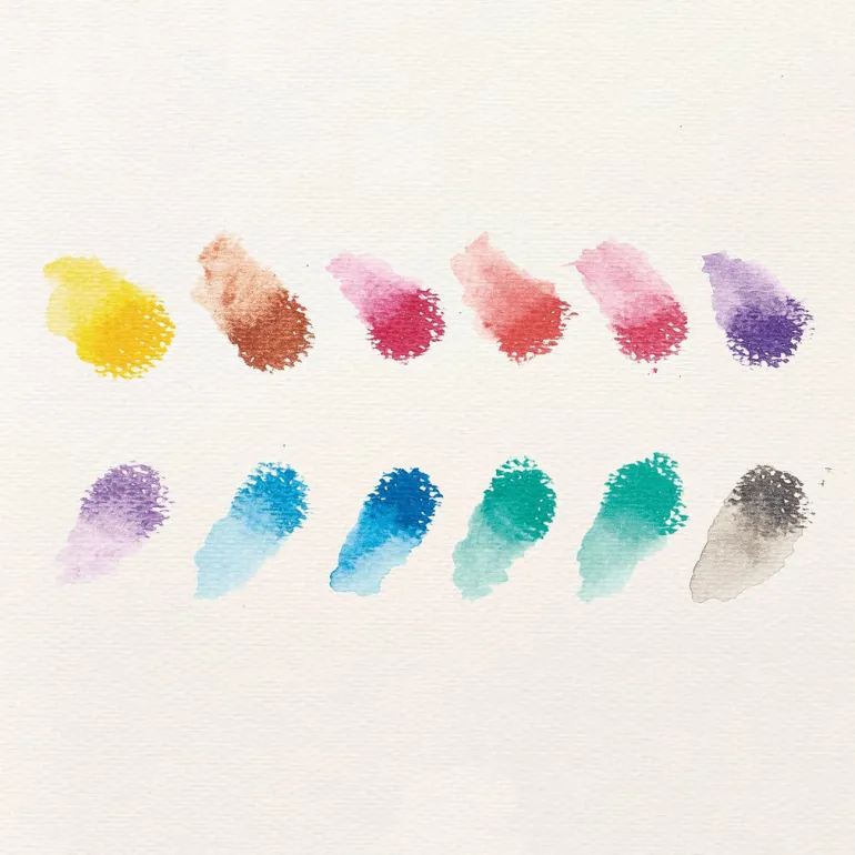 Ooly Gel Colour Crayons, Set of 12 – Rainbow Sparkle Watercolor Metallic