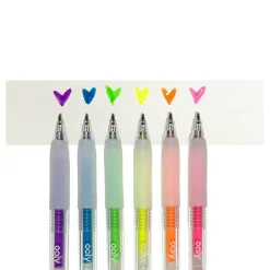 Ooly Gel Pen Set of 6, Multi-Surface Deco - Jelly Gloss Neon