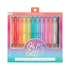Ooly Gel Pens Set of 12, Oh My Glitter