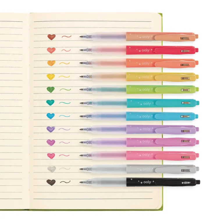 Ooly Gel Pens Set of 12, Oh My Glitter