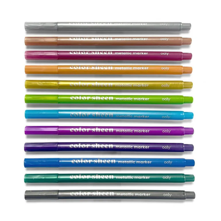 Ooly Marker Set of 12 – Color Sheen Metallic