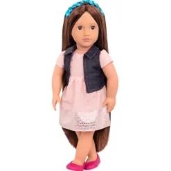 Our Generation dukke, Kaelyn m. hår der vokser - 46 cm