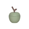 OYOY Æble Cup with Lid and Straw, Green