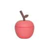 OYOY Æble Cup with Lid and Straw, Red