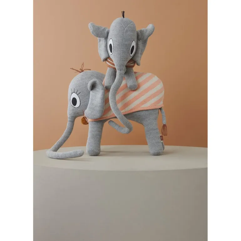 OYOY Plush Toy, Ramboline Elephant - Grey