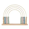 OYOY Wooden Toy, Abacus Rainbow Bead Frame - Nature