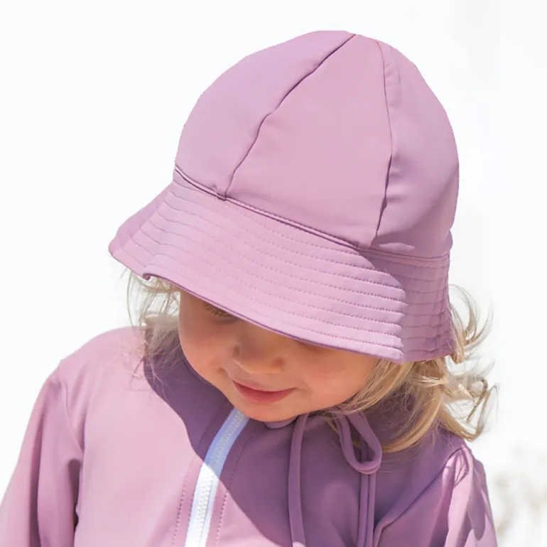Petit Crabe UV Sun Hat, Frey, Heather - Ages 0-8