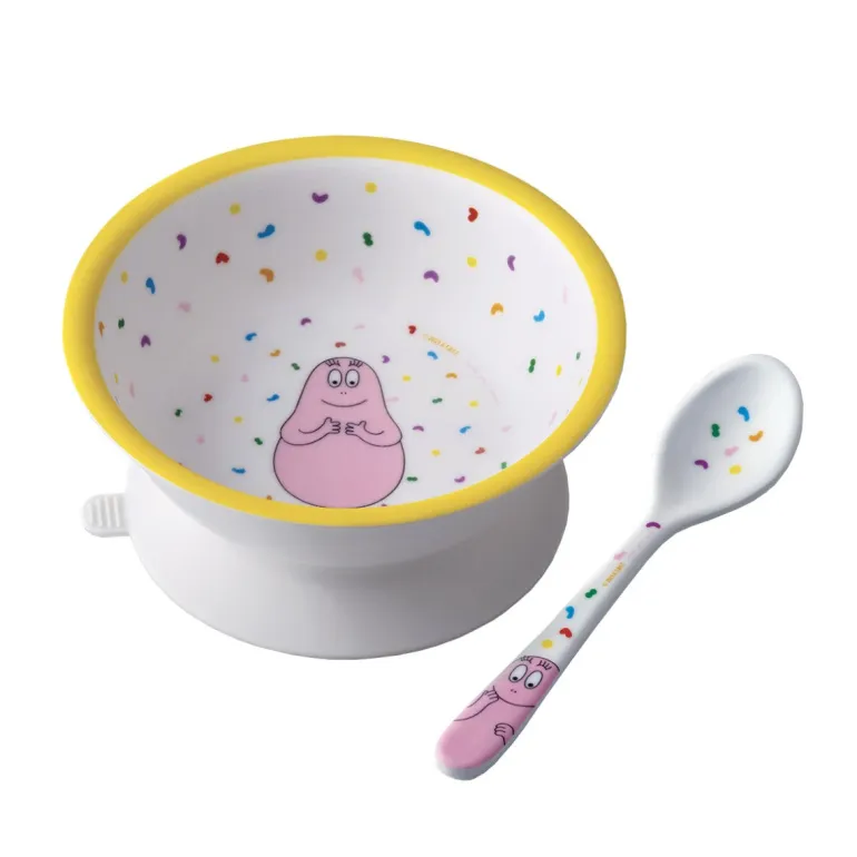 Petit Jour Paris Bowl with Suction Cup and Spoon, Barbapapa