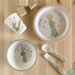 Petit Jour Paris Children’s Tableware Gift Set, 5 Pieces – Den lille prins, Pink