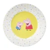 Petit Jour Paris Lunch Plate, Peppa Pig - Yellow