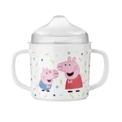 Petit Jour Paris Melamine Cup with 2 Handles, Peppa Pig