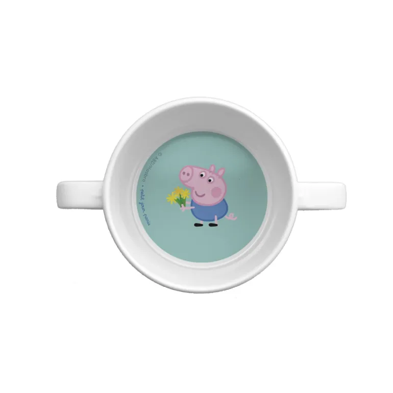 Petit Jour Paris Melamine Cup with 2 Handles, Peppa Pig