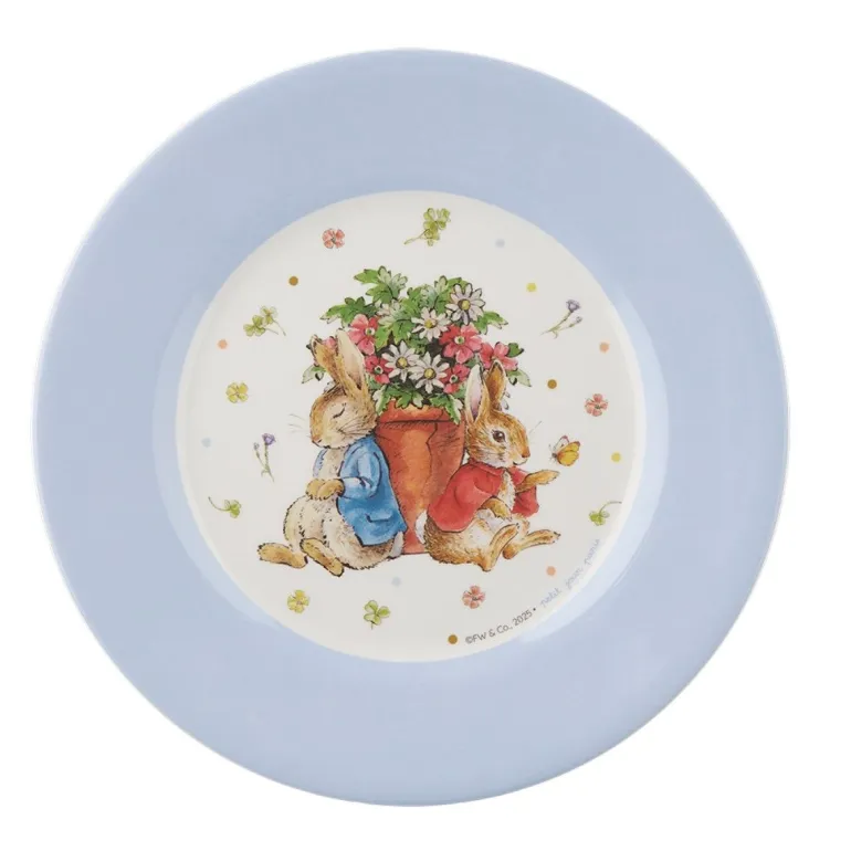 Petit Jour Paris, Peter Rabbit Flat Plate - Herb Pot Design