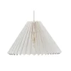 Pink Rose Ceiling Lamp with Folded Paper Shade - 32 cm - Beige with Light Blue Dots