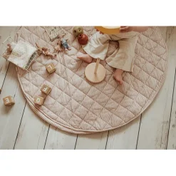 Play&Go 2-in-1 Baby Blanket, Organic - Stripes Brown