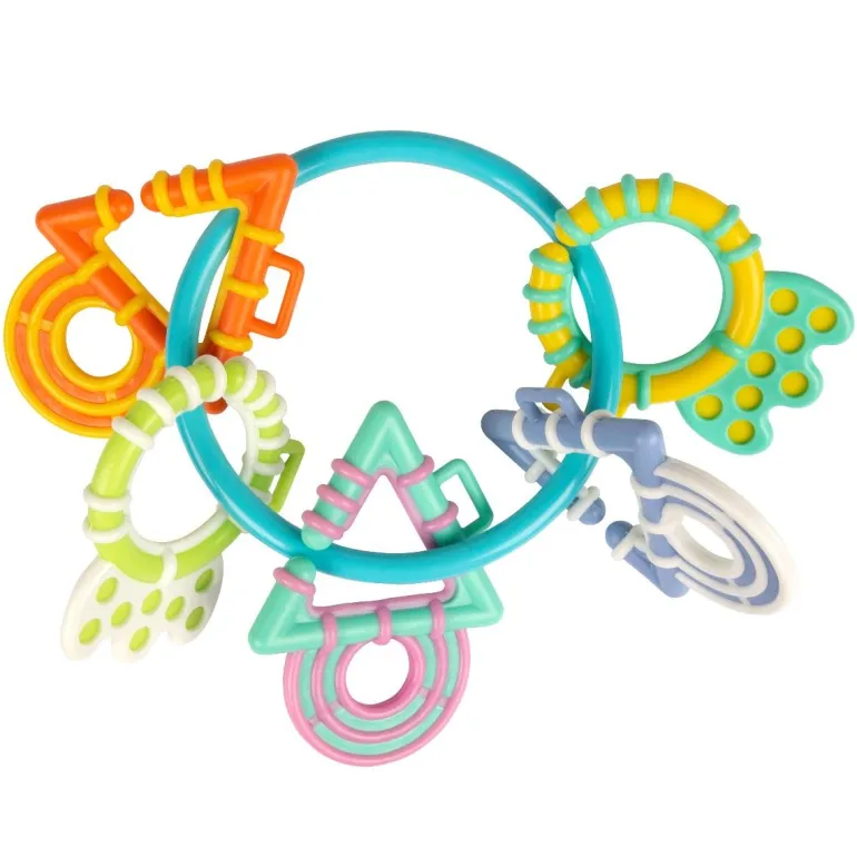 Playgro Teething Ring with Hanger, Teething Links - Refresh