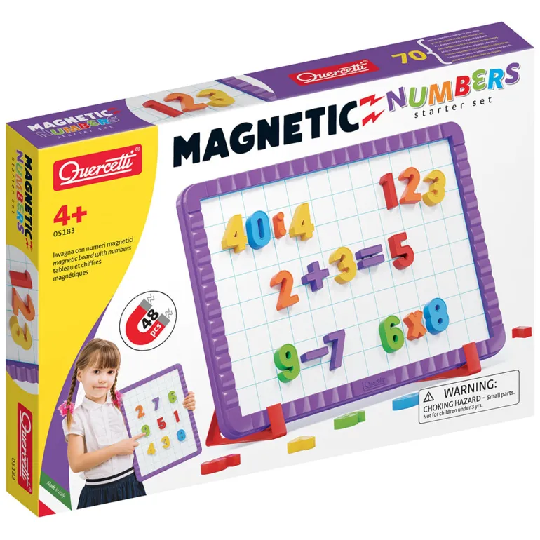 Quercetti Magnetic Numbers Starter Set (48 Pieces)
