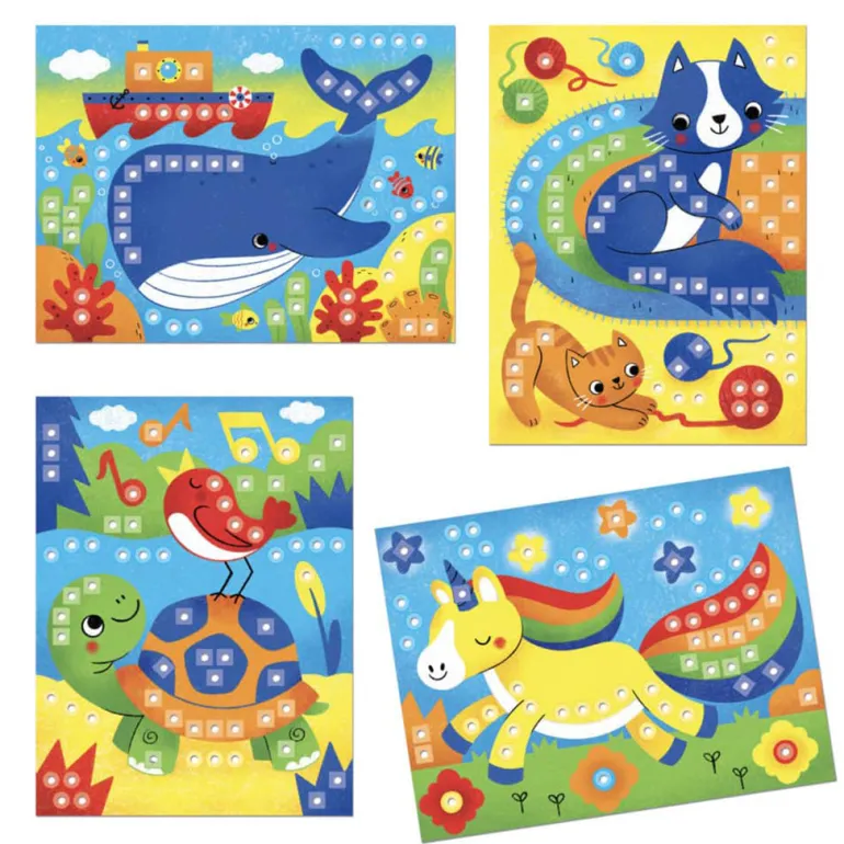 Quercetti Peg Board, Fantacolor Animals