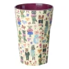 Rice Melamine Cup, Tall, Bordeaux - Nathalie Lété Print
