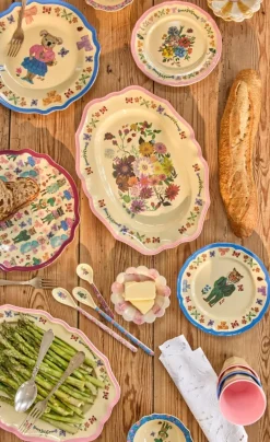 Rice Melamine Latte Spoon, Assorted Colors - Nathalie Lété Print
