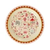 Rice Melamine Lunch Plate, Fun Fair Print - Pink