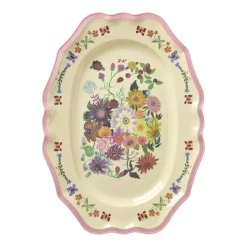 Rice Melamine, Small Vintage Serving Tray, Pink – Nathalie Lété Print