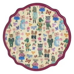 Rice Melamine, Vintage Dinner Plate, Bordeaux - Nathalie Lété Print
