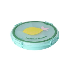 Rice Snack Tray with Lid, 6-Piece - Mint