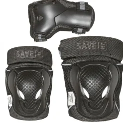 Save My Bones, Protective Gear for Roller Skating, Black - Sizes XS-L