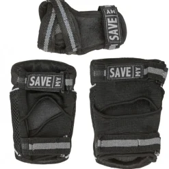 Save My Bones, Protective Gear for Roller Skating, Black - Sizes XS-L
