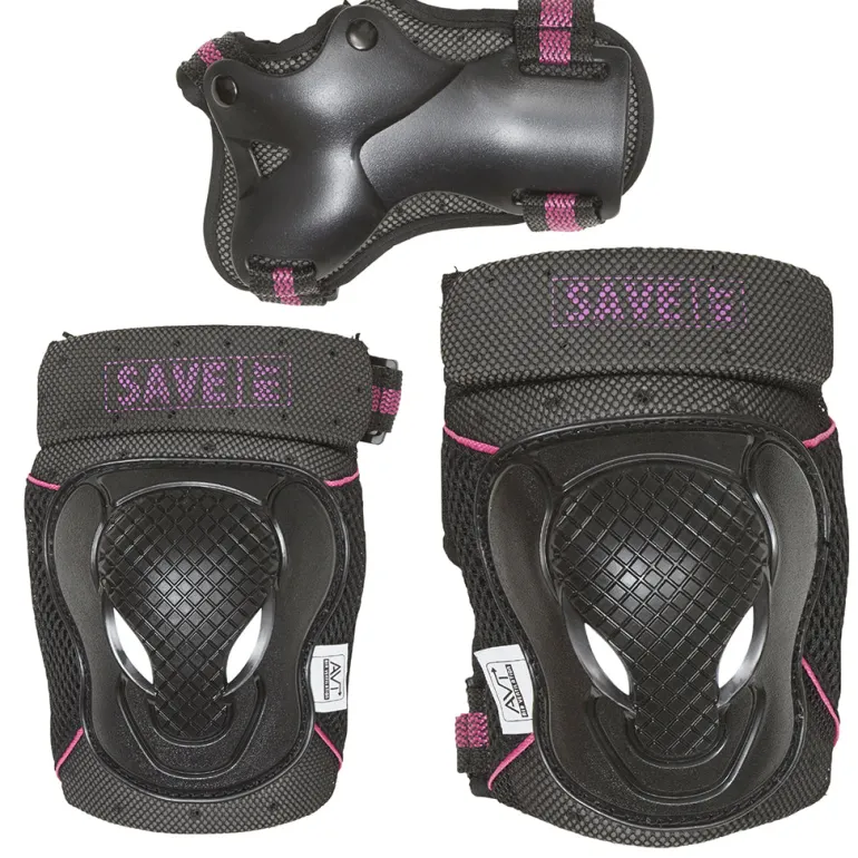 Save My Bones, Protective Gear for Roller Skating, Pink - Size XS-M