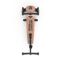 Scoot and Ride, Highway Kick 1, Push & Go Scooter with Push Bar - Mocha