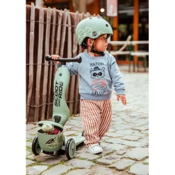 Scoot and Ride, Highway Kick 1, Push & Go Scooter with Push Bar - Steel
