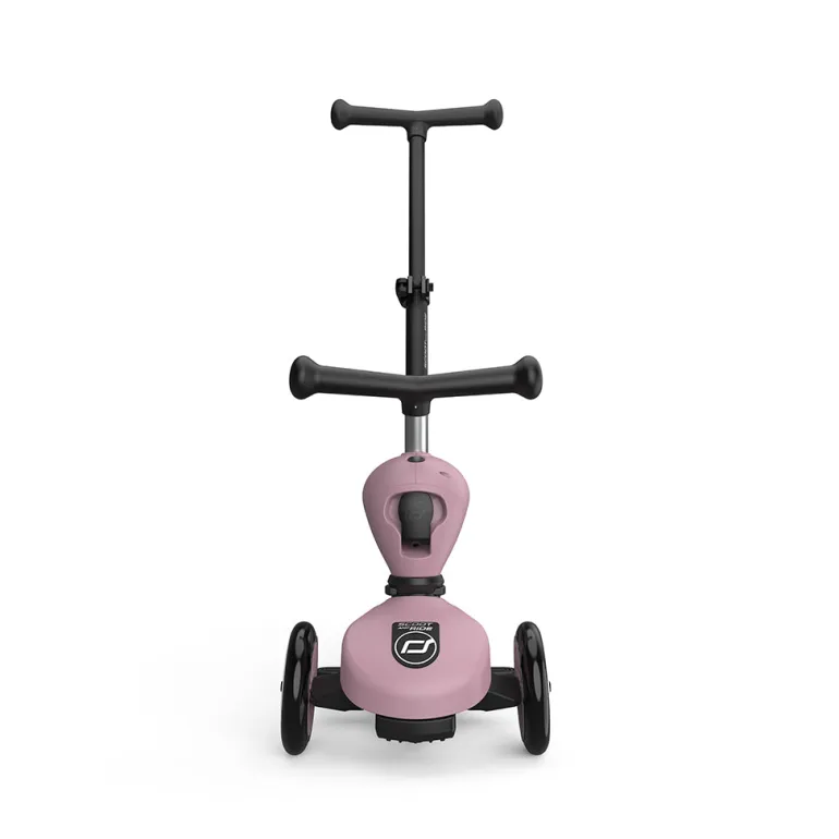 Scoot and Ride, Highway Kick 1, Push & Go Scooter with Push Bar - Wildberry