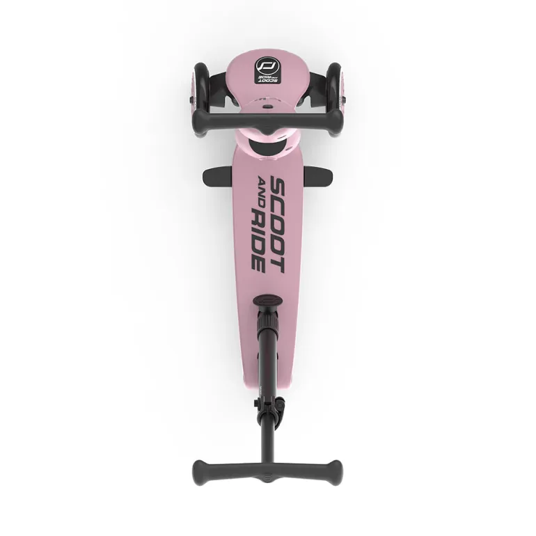 Scoot and Ride, Highway Kick 1, Push & Go Scooter with Push Bar - Wildberry