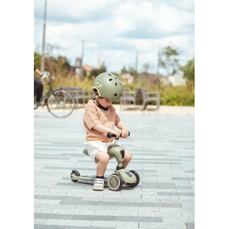 Scoot and Ride Highway Kick 1, Scooter - Olive