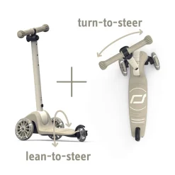 Scoot and Ride Highway Kick 3S, Kick Scooter - LED Ash