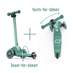 Scoot and Ride Highway Kick 3S, Kick Scooter – LED Forest