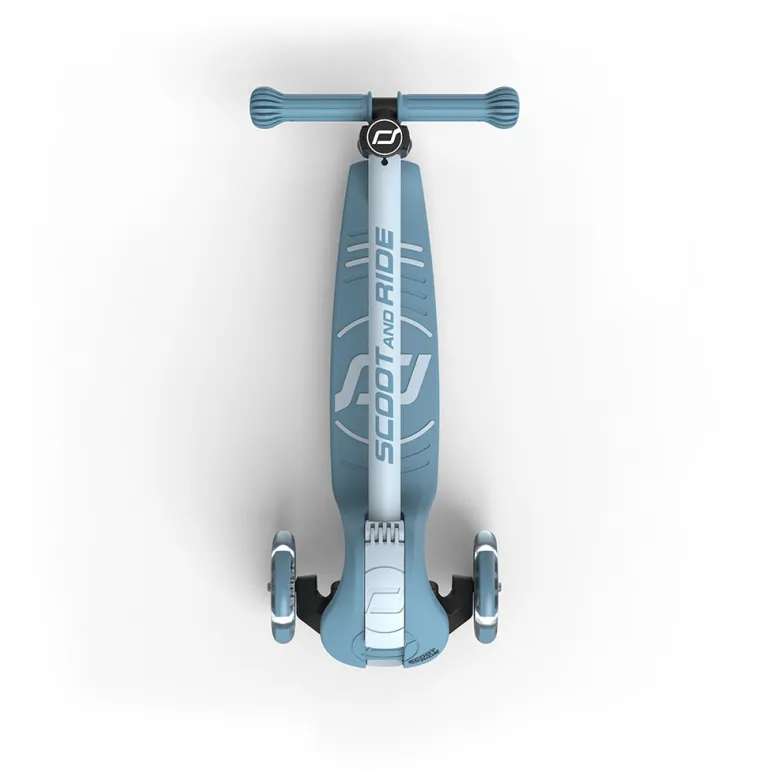 Scoot and Ride Highway Kick 3S Scooter - LED Steel