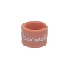 Scrunch ID Bracelet for Names – Coral
