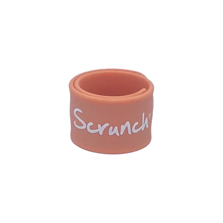 Scrunch ID Bracelet for Names – Coral