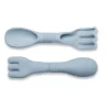 Scrunch Sand Toy, Shovel and Rake Combo - Double-Digger - Light Blue