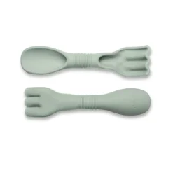 Scrunch Sand Toy, Shovel/Rake Combo - Double-Digger - Dusty Green