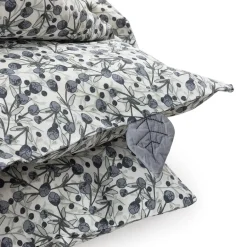 Sebra Baby Bedding, Organic - Blue Olive